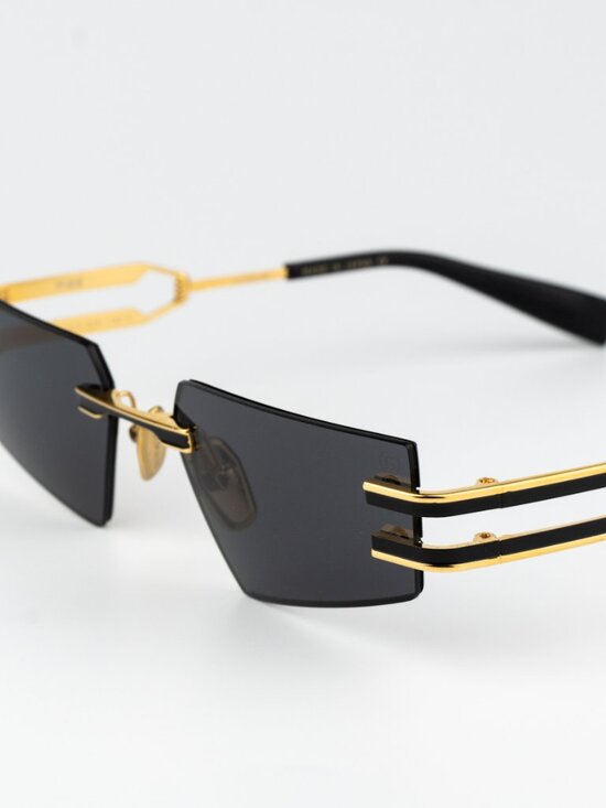 Balmain Women Sunglasses Titanium Gold Black Grey Geometric FIXE BPS-123A-54 main image 7
